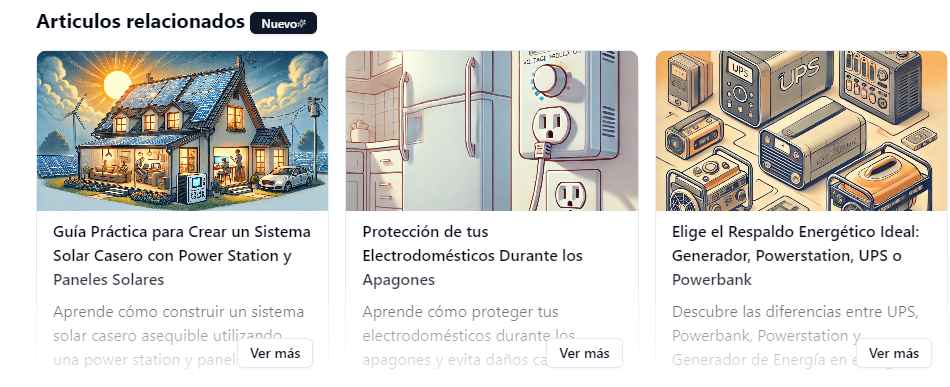 Vista del blog de Horarios CNEL